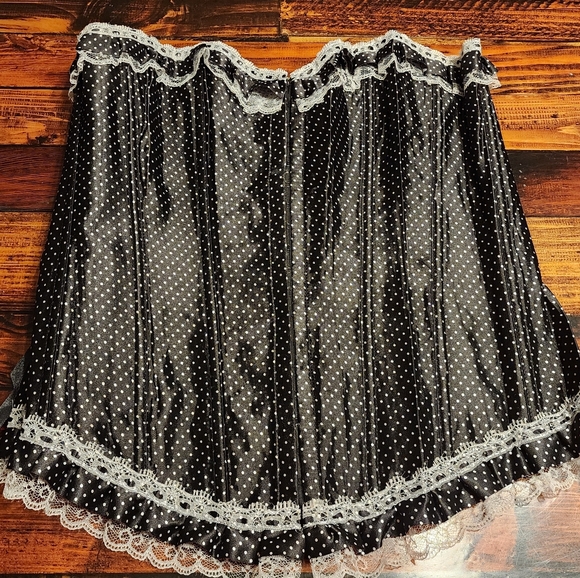 Other - Black Polka Dot Lace Corset